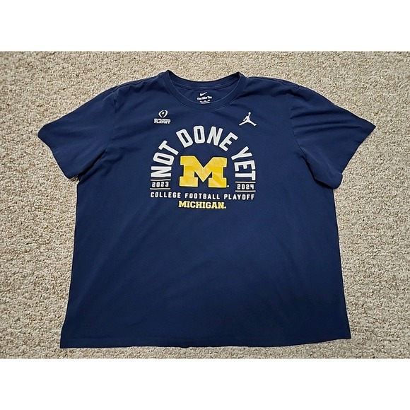 Nike Other - Nike Jordan Michigan Wolverines Not Done Yet College Football Playoff 2024 XXL